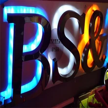 Factoy внешний наружный светодиодный металл с подсветкой(= оцинкованный лист) знаки с черной росписью