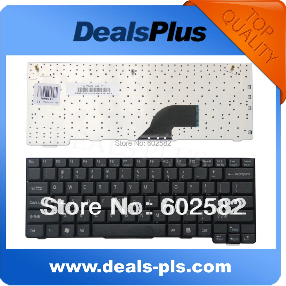 

Brand New Laptop US Keyboard For SONY VGN-T Series P/N.: 147898621 US Keyboard Black