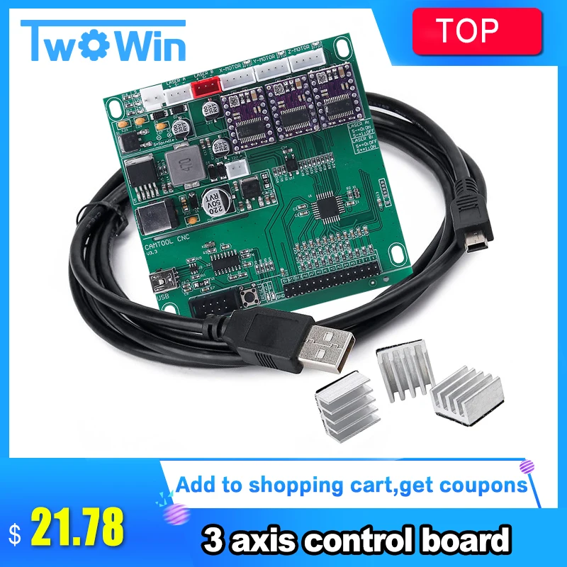 

GRBL 0.9J USB port cnc engraving machine control board 3 axis control laser engraving machine board