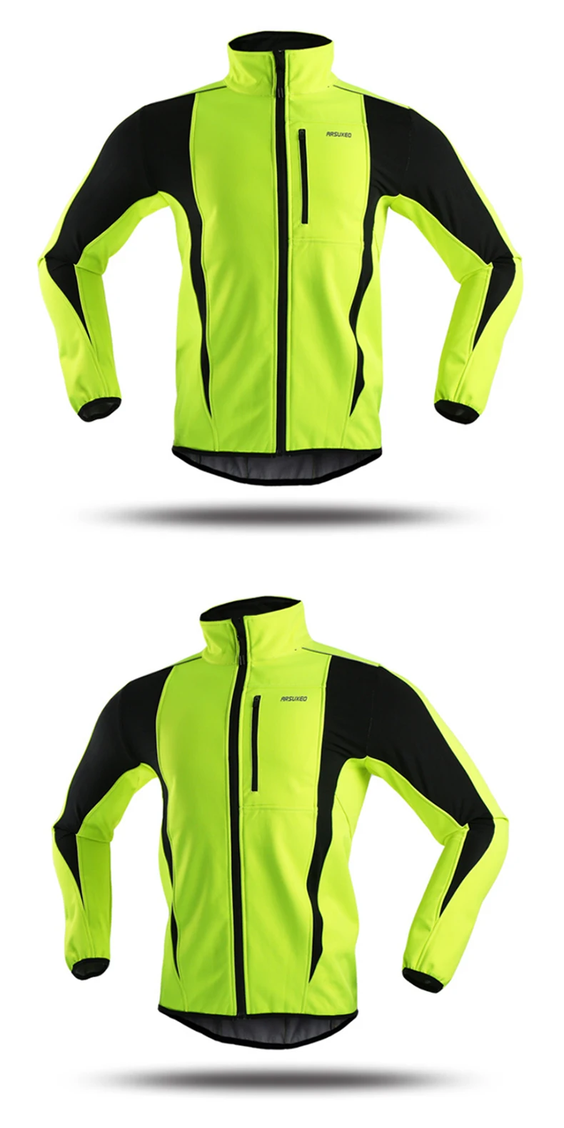 ARSUXEO, Зимняя Теплая Флисовая велосипедная куртка, велосипедная, MTB, Шоссейная, велосипедная, ветрозащитная, водонепроницаемая, длинная, Джерси