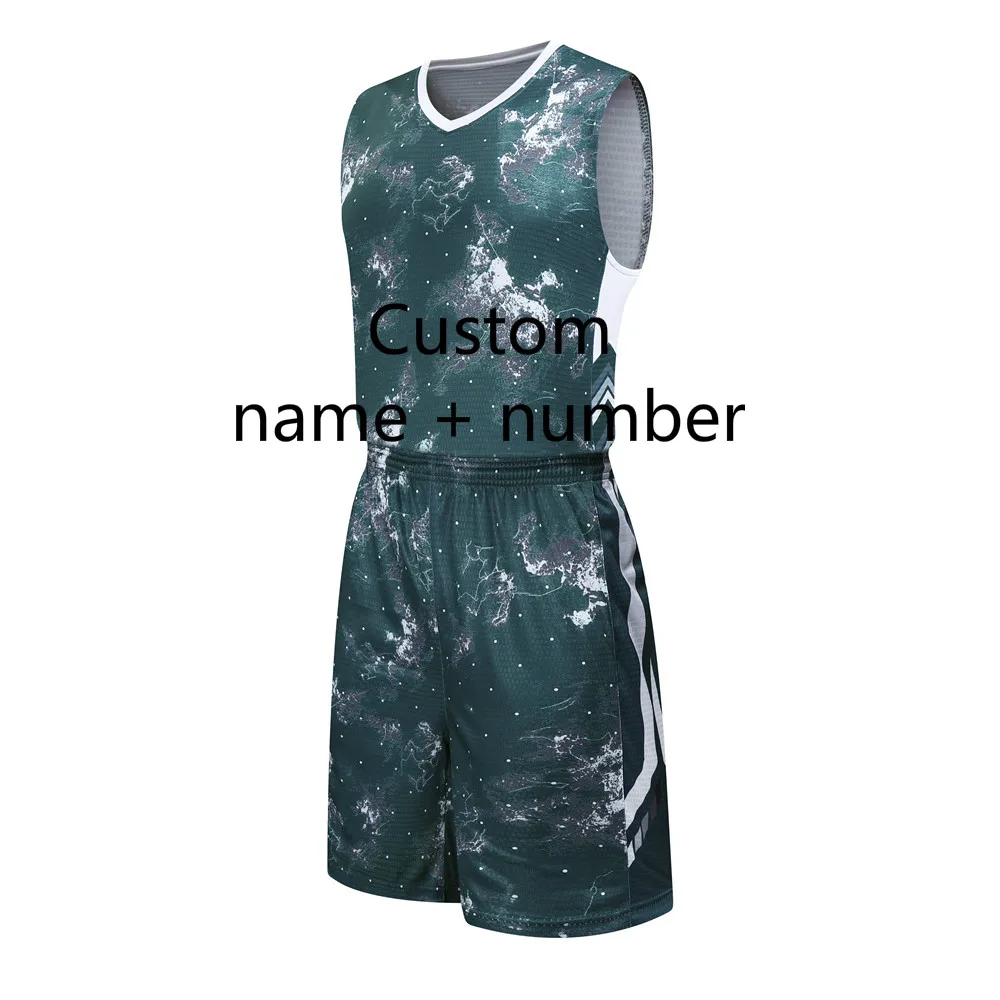 Custom name number Высокое качество для детей, мужчин и женщин баскетбольный трикотаж Камуфляжный отброс тренировочный костюм для колледжа дышащие баскетбольные майки Индивидуальные - Цвет: Custom name number