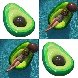 Новый детский авокадо надувной плавающий круг Животное Плавать огромный надувной бассейн Купание надувная, двойная плот кольца игрушки
