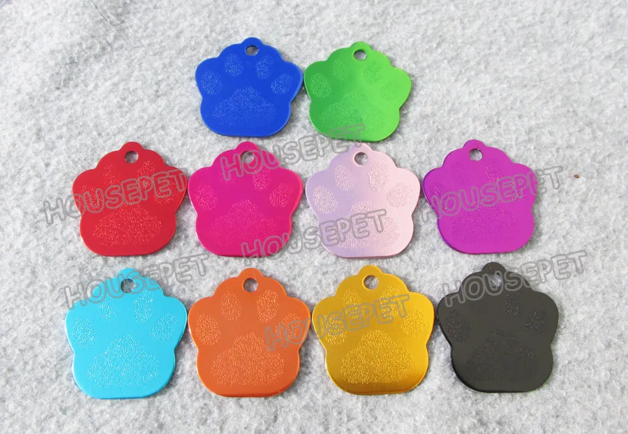 100pcs/lot Mix Shapes Aluminum Alloy Blank Pet Dog ID Tags Suitable for Laser Engraving Machine