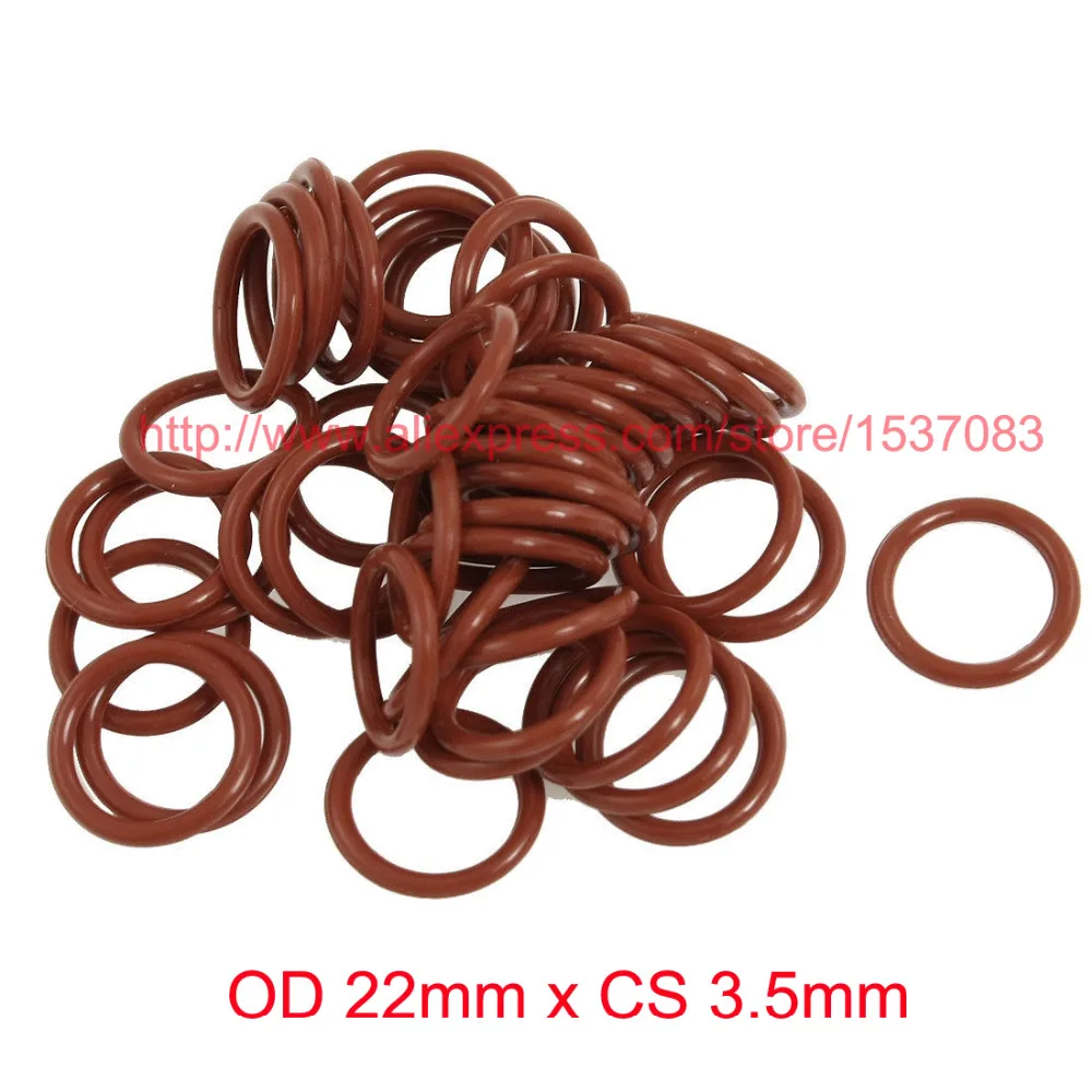 OD 22mm x CS 3.5mm Silicone O Ring Sealing Washers Grommets Red | Обустройство дома