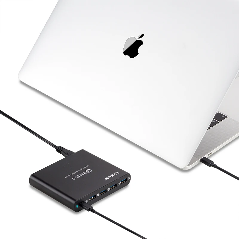 Зарядное устройство LVSUN QC 3 0 для телефонов планшетов ноутбуков адаптер type c