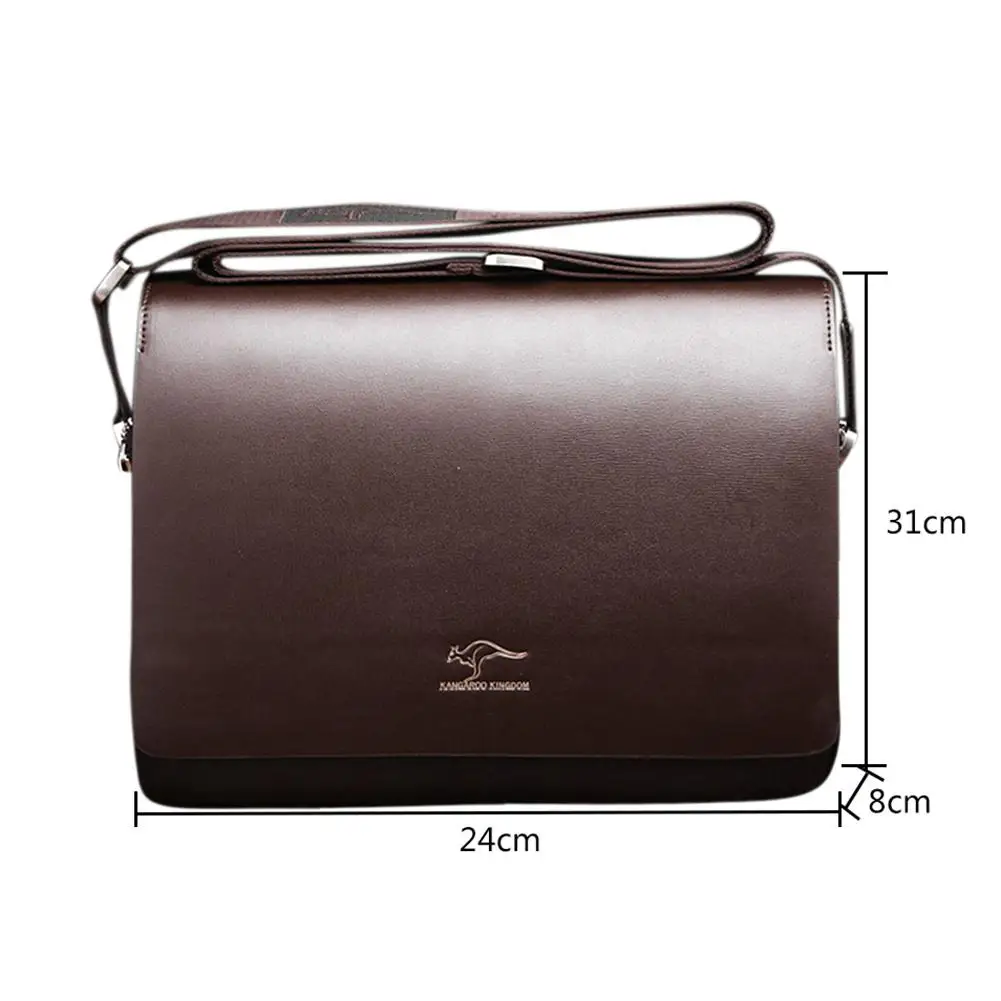 PinShang Men Handbag New Arrived Brand Kangaroo Men's Messenger Bag Vintage Leather Shoulder Bag Handsome Crossbody Bag ZK50