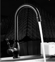 High Quality New kitchen faucet antique black brass 360 degree water mixer sink mixer tap wash basin faucet oil rubbed bronze