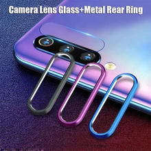 Voor Xiao mi mi 9 t rode MI K20 note 7 PRO Camera lens Protector Gehard Glas Camera Lens Film metalen Ring Case Cover Bumper mi CC9(China)