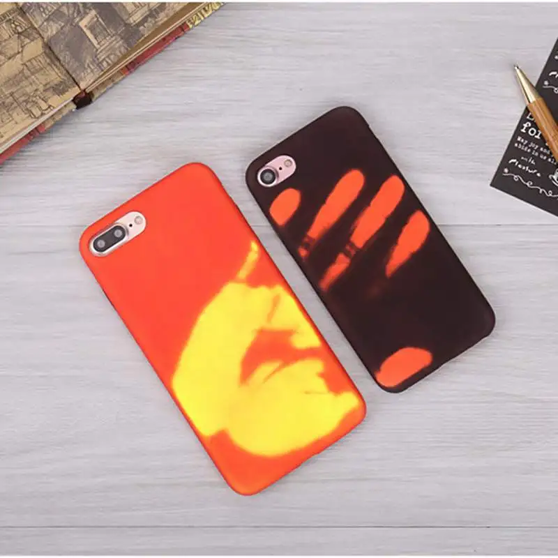 

Case Thermal Sensor Heat Sensitive Cases Cover Color Change Coque For Iphone X 6s 6 7 8 Plus 6 S Plus Soft Tpu Back Phone Cover