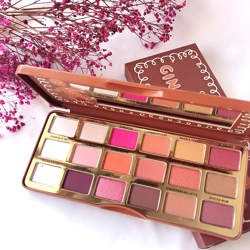 

GIVENONE 16 Color Chocolate Glitter Matte Eyeshadow Palette High Pigment Fine Shell Popular With Women As Creative Festival Gift