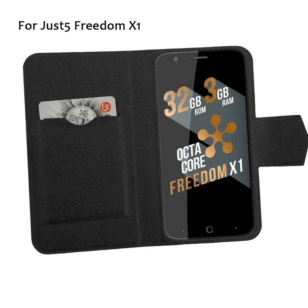 

5 Colors Super! Just5 Freedom X1 Phone Case Leather Cover,Factory Direct Fashion Luxurious Luxury Full Flip Stand Phone Cases