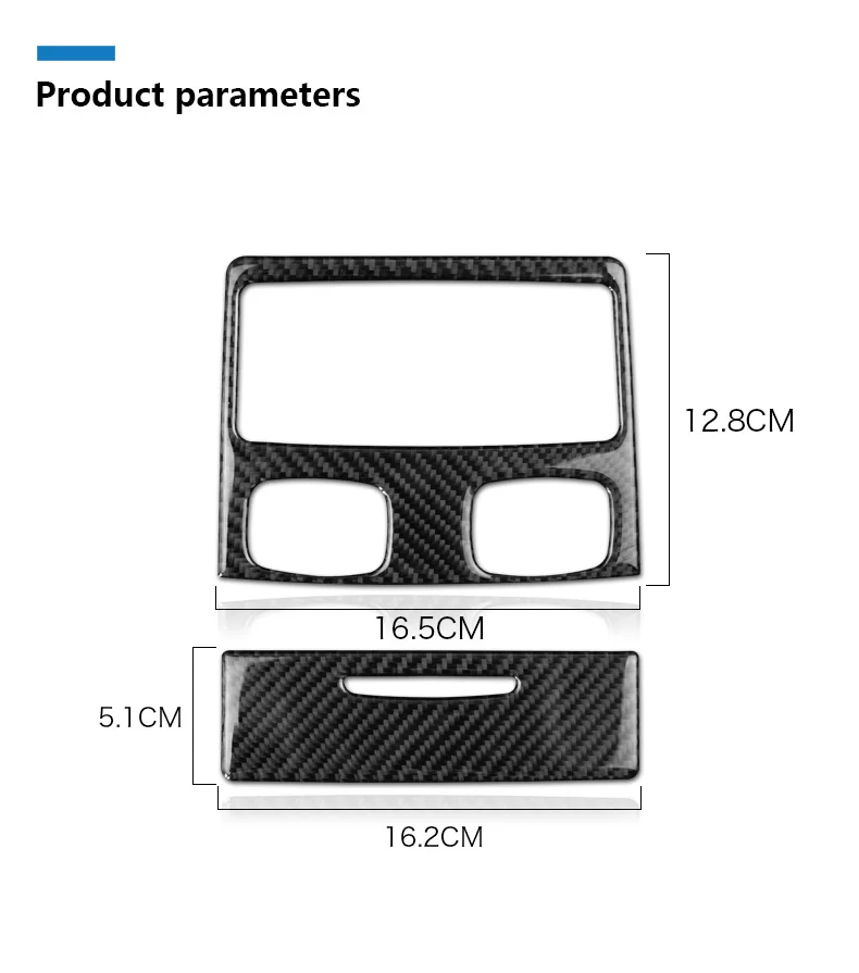  BMW E90 3 Series Accessories 2005-2012 Carbon Fiber Car Interior Rear Air Conditioning Outlet Vent Cover Trim Decor (10)