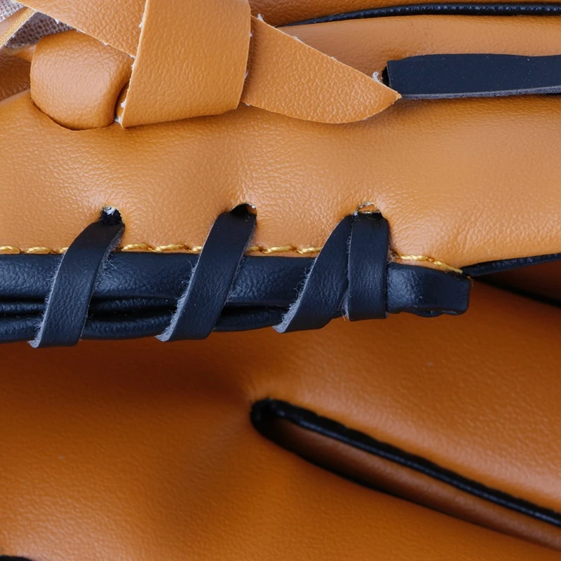 Спортивные коричневые тренировочные Бейсбольные перчатки для левой руки, Оборудование Для Софтбола, Размер 10,5 для взрослых мужчин и женщин, тренировочные перчатки