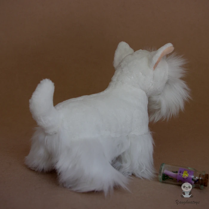 white schnauzer stuffed animal