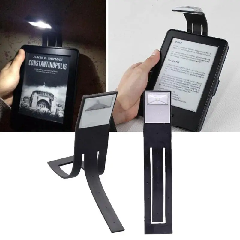 

Creative Hot sell Book Light Led For Kindle Paper As A Bookmark Reading Lamp Thin Warm White Lighting Flexible E-read Night ligh