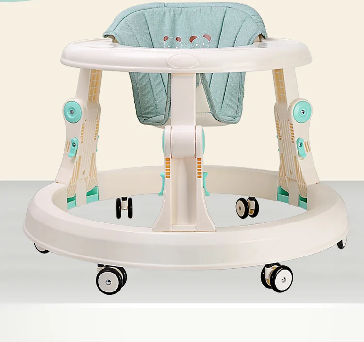 Folding Infant Baby Walkers Adjustable Height Toddler Convenient Go