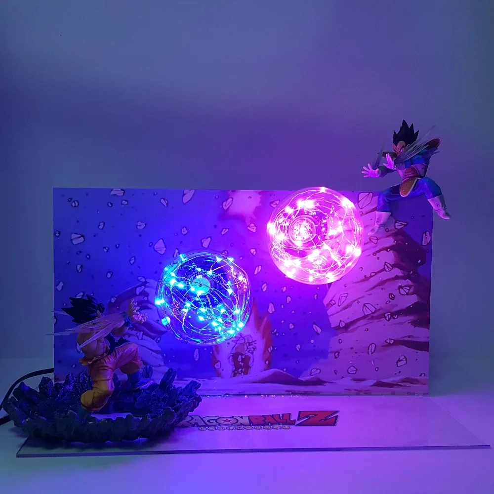 Dragon Ball Z Goku Kamehameha VS Vegeta Galick пистолет фигурки светодиодные игрушки аниме Dragon Ball Супер Сон Гоку Вегета фигурка игрушка