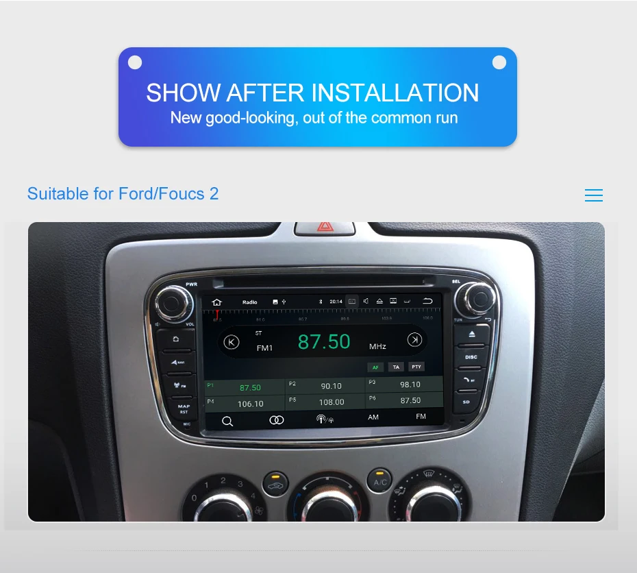 Sale Isudar Car Multimedia player Android 9 GPS Autoradio 2 Din For FORD/Focus/Mondeo/S-MAX/C-MAX/Galaxy RAM 4GB 64GB Radio DSP DVR 5