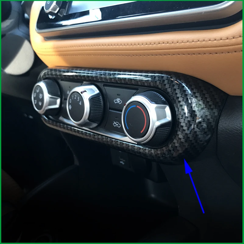 Для Nissan Kicks 2017 2018 ABS хромовое углеродное волокно краска Кондиционер AC