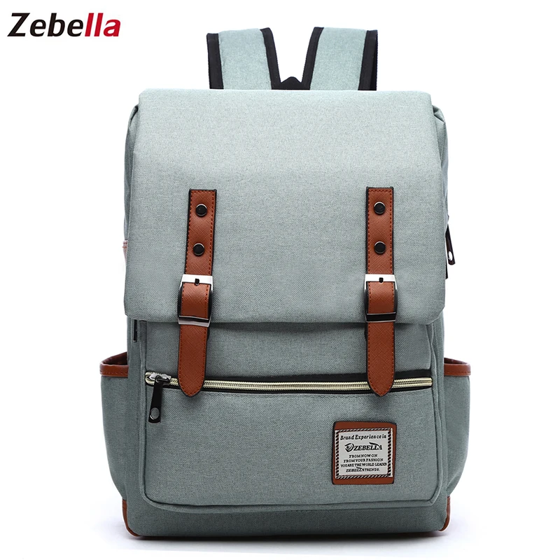 Beste Zebella Vrouwelijke Rugzak Studenten Laptop Rugzak School Rugzakken Voor Meisjes Jongens Rugzak Casual Tieners Reizen Mannen Tas