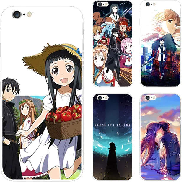 Sword Art Online Sao Anime Manga Cover Case For Apple Iphone S Se Sword Art Online Sao Anime Manga Cover Case For Apple Iphone S Se