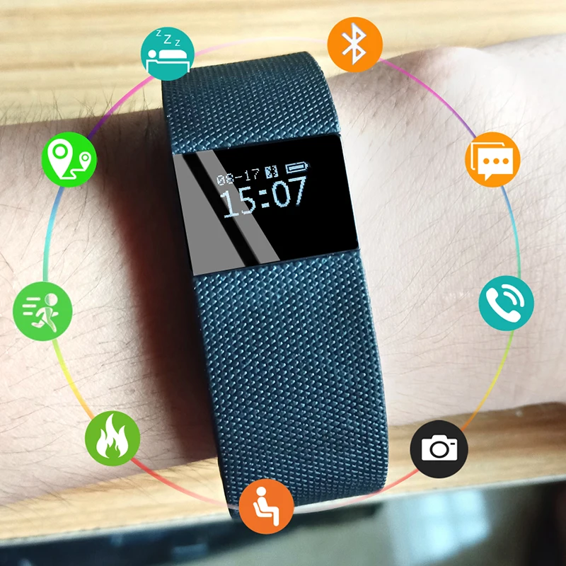 

BANGWEI Waterproof Smart Wristband Fitness Tracker Pedometer Smart Band Alarm Clock Reminder Call Remind Sport Smart Bracelet