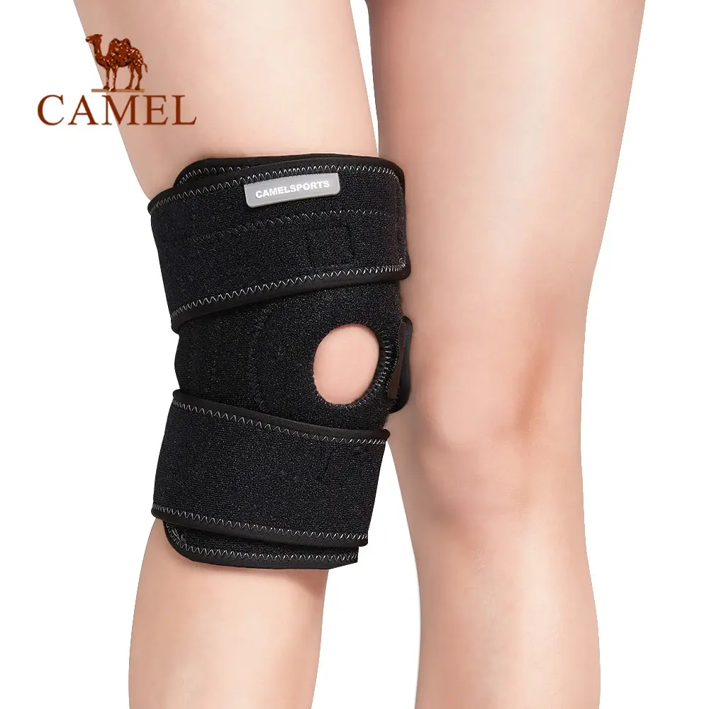 

CAMEL 1pc Adjustable Elastic Knee Support Sports Training Running Brace Kneepad Adjustable Patella Knee Pads Hole Kneepad