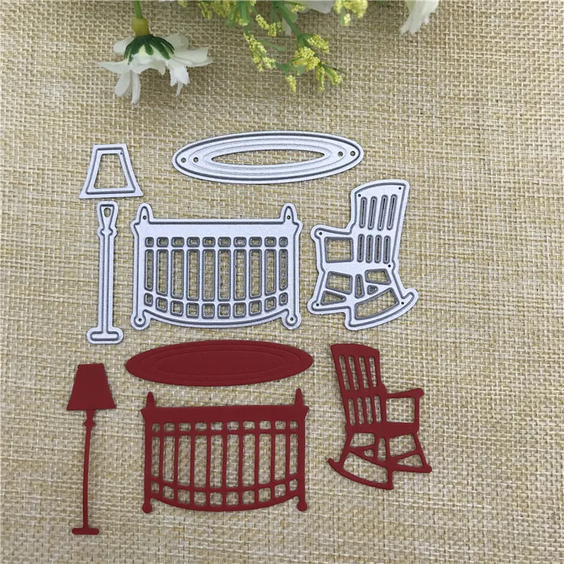 Bed Chair Lamp Carpet Set Metal Cutting Dies Stencils For DIY Scrapbooking Decorative Embossing Suit Paper Cards Die Cutting Bed Chair Lamp Carpet Set Metal Cutting Dies Stencils For DIY Scrapbooking Decorative Embossing Suit Paper Cards Die Cutting