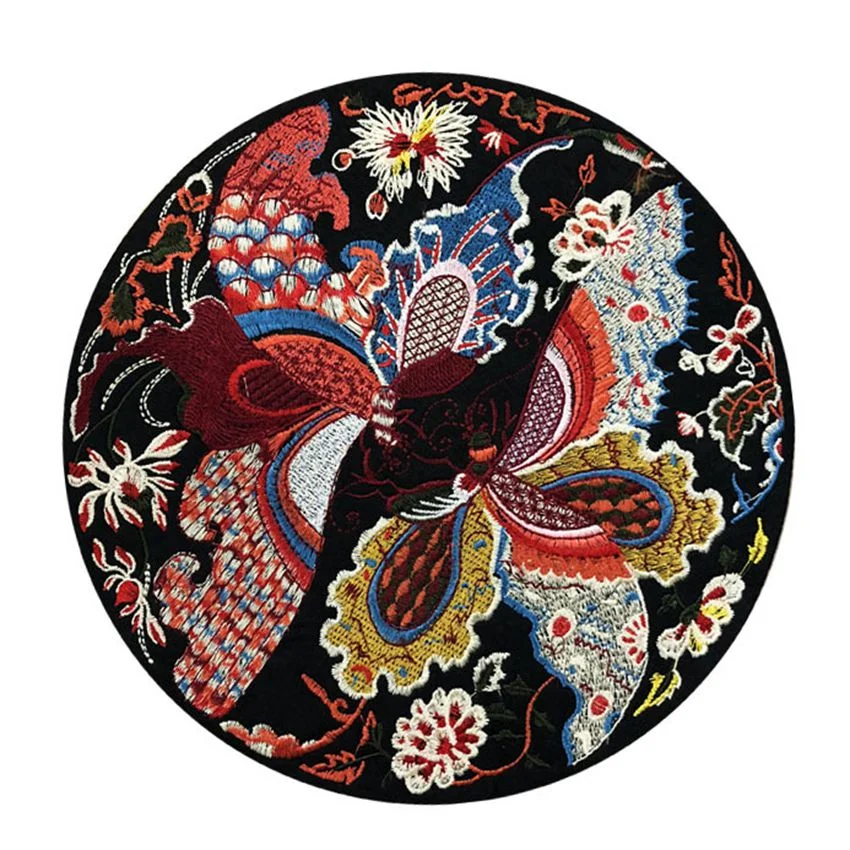 

1 Pieces Flowers Butterfly Bird Iron on Patches Embroidered Iron on Patch for Clothes Badge Sewing Fabric Applique DIY Crafts