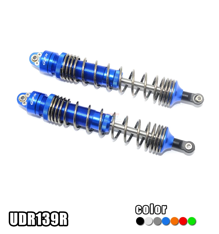 

1Pair UDR Metal Rear Shock Absorber UDR139R Aluminum Shockproof Spring Rear Damper for Rock Crawler RC Cars Upgrade