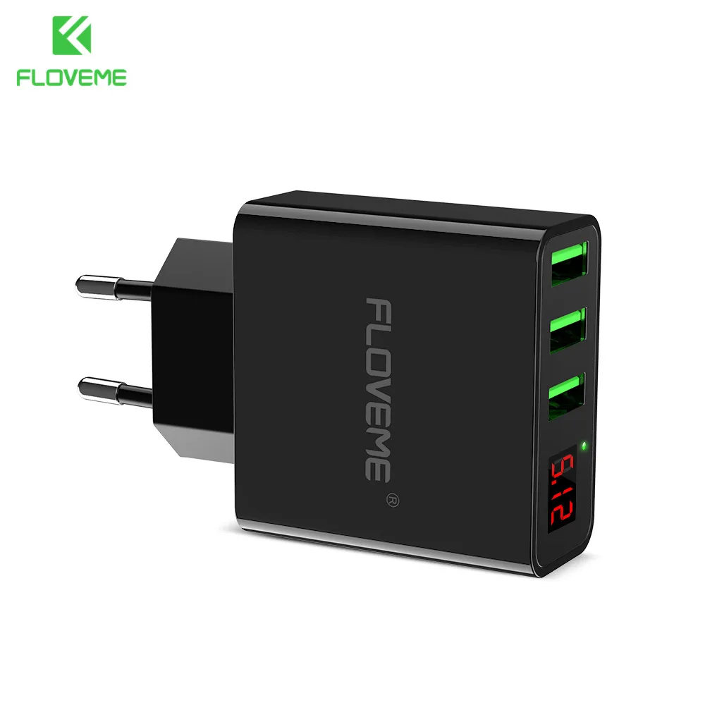 FLOVEME Универсальный 3 порта USB быстрое зарядное устройство для телефона портативное быстрое зарядное устройство для путешествий USB адаптер для iPhone 6 7 для планшета samsung