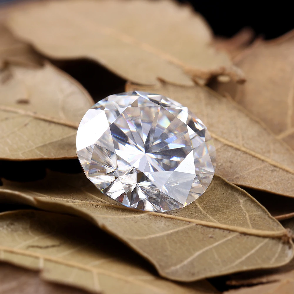 

Lab Grown Loose Moissanite Diamond 3 Carat 9MM No Less Than GH VVS2 High Quality Test Positive Wholesale Clear Gemstone