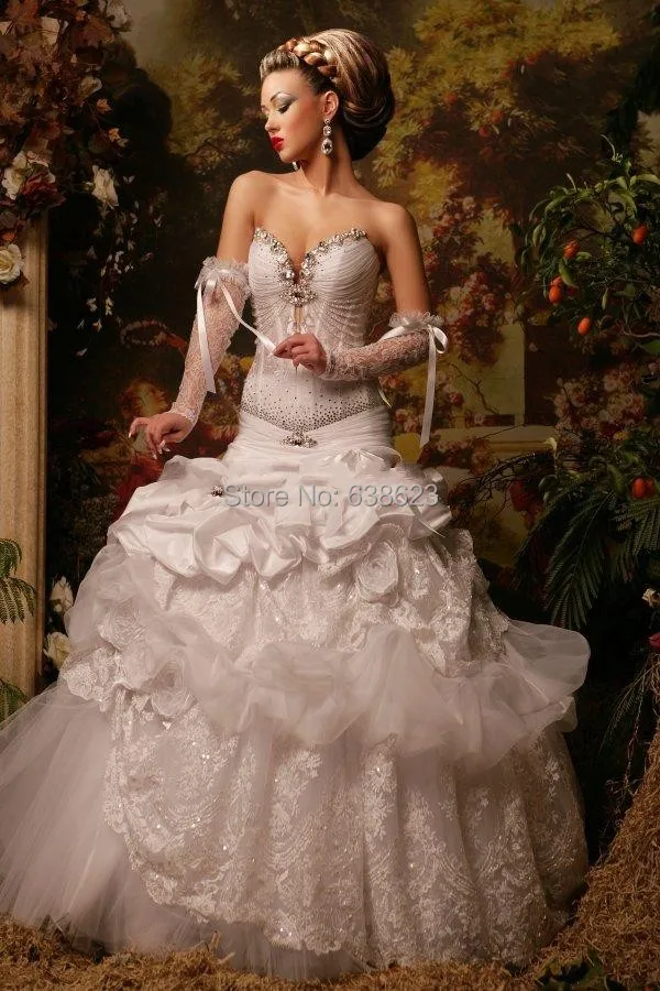 DAW1486 Wholesale NEW arrival luxurious a line Sweetheart