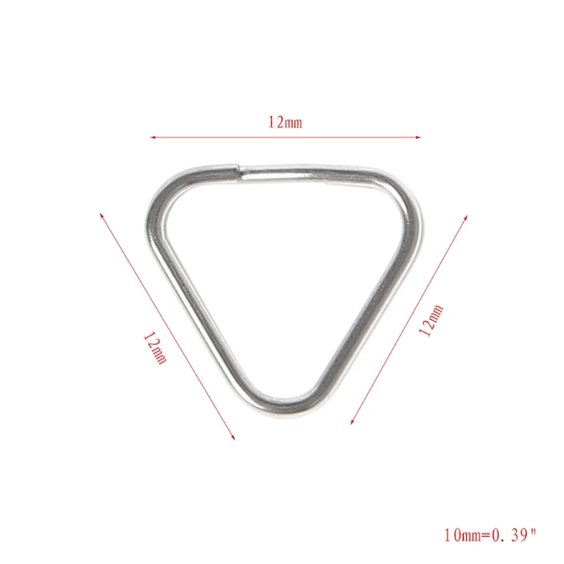 10 шт./компл. металлический Треугольники кольца Разделение ремешок для цифровой камеры крюк Запчасти для авто