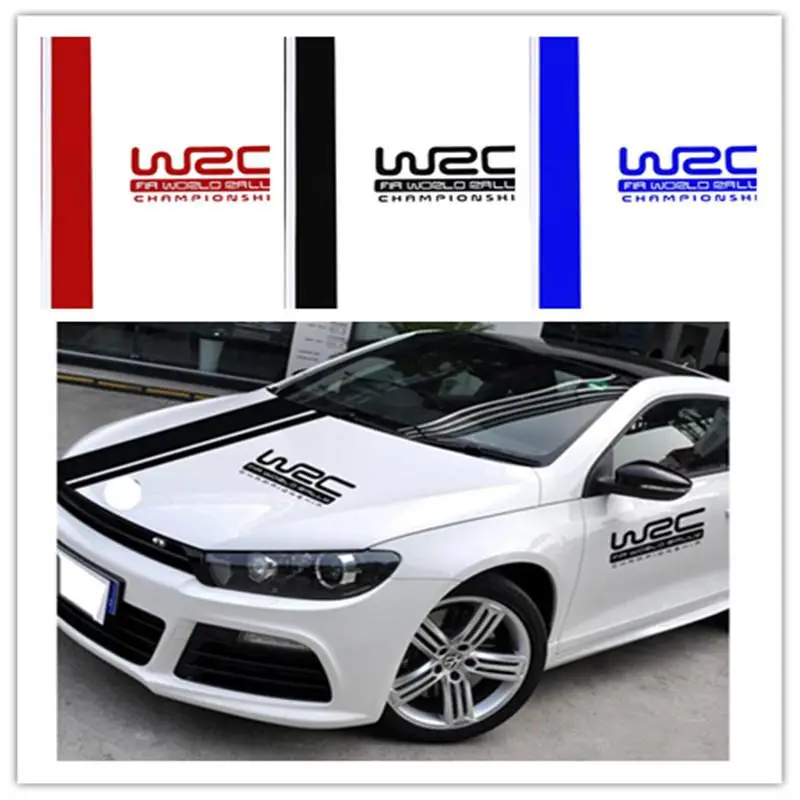 

Universal PVC Car Sticker WRC Stripe Car Covers Vinyl Racing Sports Decal Head Car Sticker for All Cars