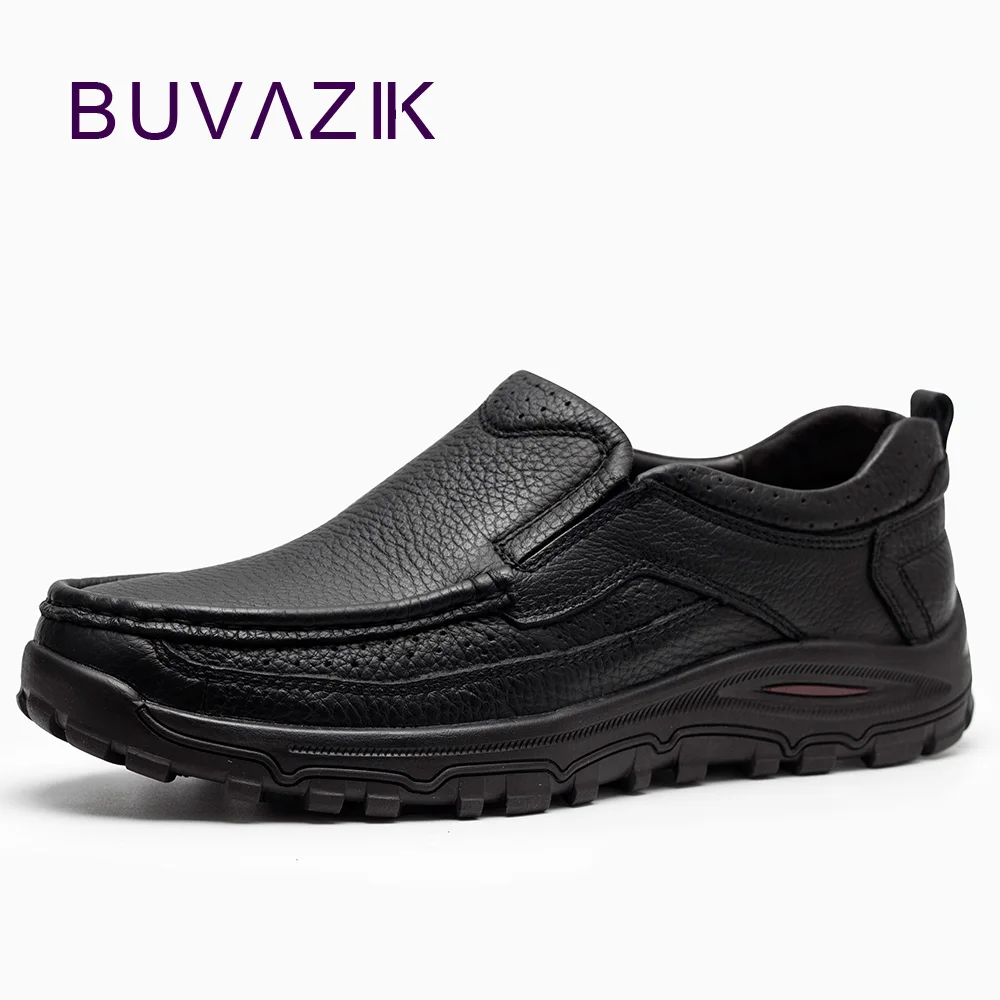 

2018 comfortable genuine leather men casual shoes slip-on top quality cow leather moccasins for male soft fashion rubber sole
