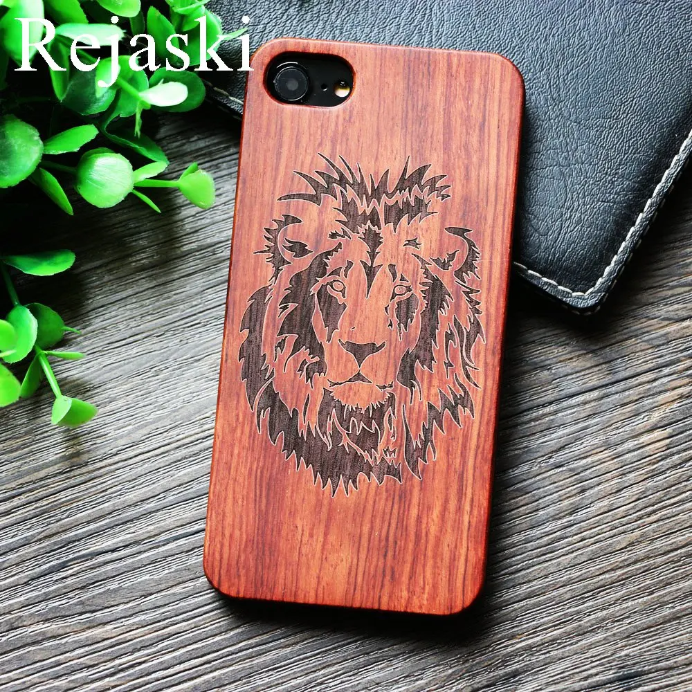 Роскошный винтажный Деревянный чехол для телефона с животными Apple iPhone 6s 6