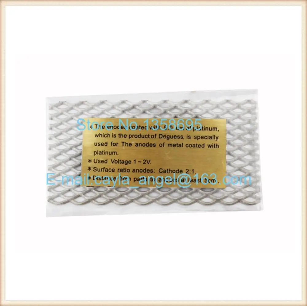 

Free Shipping Electroplating Machine Accessory, Platinum Gold Titanium Mesh For Rectifier Machine