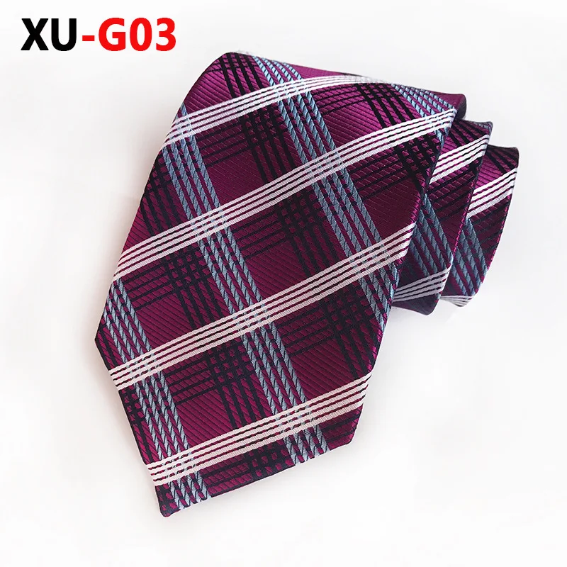 XU-G03 20 узоров на выбор, мода, мужской классический клетчатый галстук для мужчин, деловые, вечерние, свадебные - Цвет: XU-G03