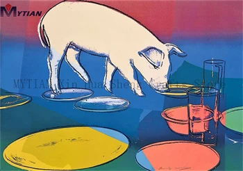 

MYTIAN 5D DIY Diamond Painting Andy Warhol Painting"Pig"Diamond Embroidery Cross Stitch Photo Custom Mosaic Handmade Home Decor