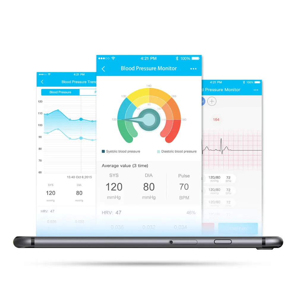 Koogeek FDA умный монитор артериального давления на руку большой ЖК-экран через Wifi Bluetooth Сфигмоманометр Перезаряжаемый для iOS Android