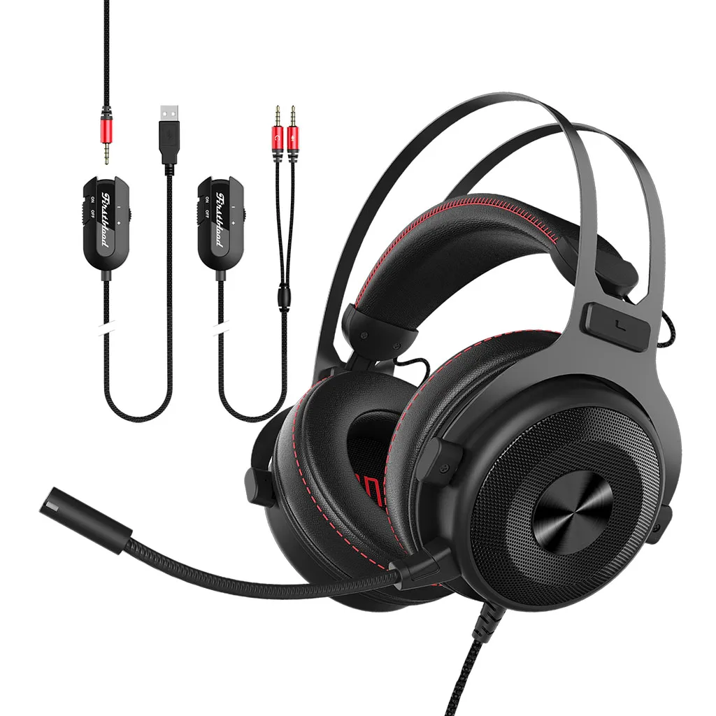 AJAZZ TheOne 7.1 Channel Wired Microphone Gaming Headphone for xBox 360 PS4 PC Laptop