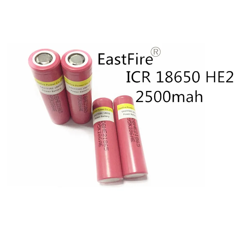 Aliexpress.com : Buy 4PCS New EastFire For LG HE2 18650 2500mah li ion ...