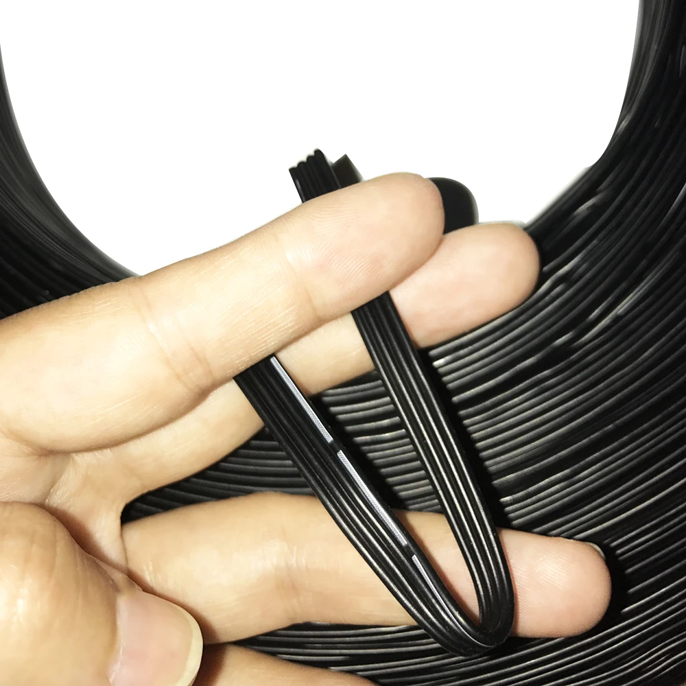 2 м 24AWG специальный мягкий силиконовый кабель 4Pin черный плюс белый Примечание полоса силиконовый провод-60C 200C 4 ядра 0,2 квадратный кабель