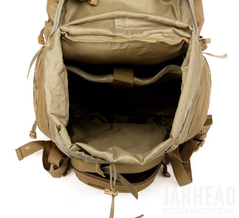 Bolsa do Exército de Trekking ao ar Livre Tático Mochila Militar Esporte Viagem Acampamento Caminhadas Camuflagem Bolsa Assalto 60l 11 Mochilas escal.