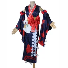 Kijo Momiji Косплей Onmyoji ЯПОНСКИЙ клен кимоно с листьями Косплей Костюм с аксессуарами для волос