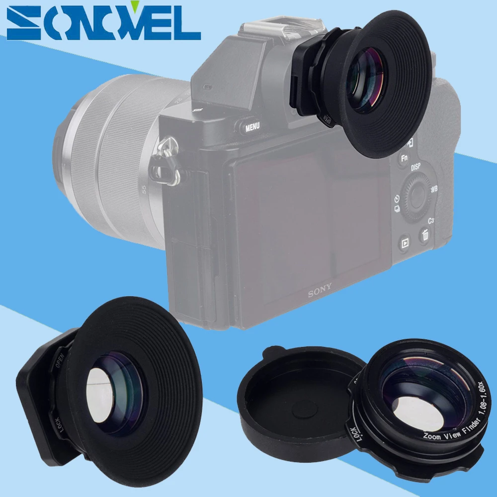 1.08x-1.60x Zoom Viewfinder Eyepiece Magnifier for Canon Nikon Pentax Sony Olympus Fujifilm Samsung Sigma SLR Cameras | Электроника