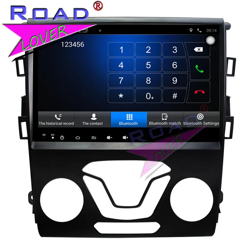 TOPNAVI Android 9. 0 2G + 32GB 9 &quotчетырехъядерный автомобильный ПК медиа плеер для Ford Mondeo 6