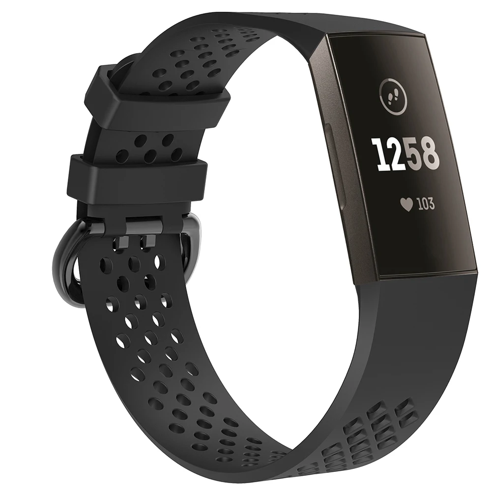 Модный силиконовый браслет ремешок для Fitbit Charge 3 фитнес-трекер Смарт-часы спортивные часы ремешок Ремешок небольшой