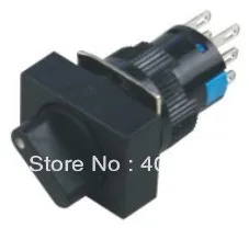 

2 Position Rotary Selector Rectangle Push Button switch LA16-J-11X/2 16mm 2NO+2NC